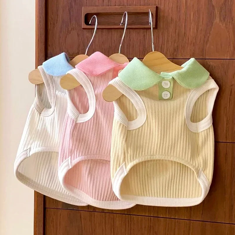 Summer Dog T-shirt Thin Dog Clothes for Small Medium Dogs Breathable Puppy Clothes Chihuahua Clothing Accessories pet dog shirt