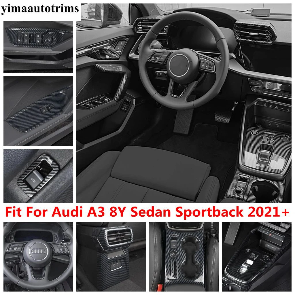 

Оконный подъемник/панель переключения передач для водяной чашки/панель для приборной панели AC Air Vent Cover Trim для Audi A3 8Y Sedan Sportback 2021 2022 аксессуары