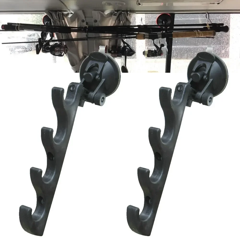 2PCS/LOT Fishing Rod Holders with Suction Cups Attach for Boat/Car