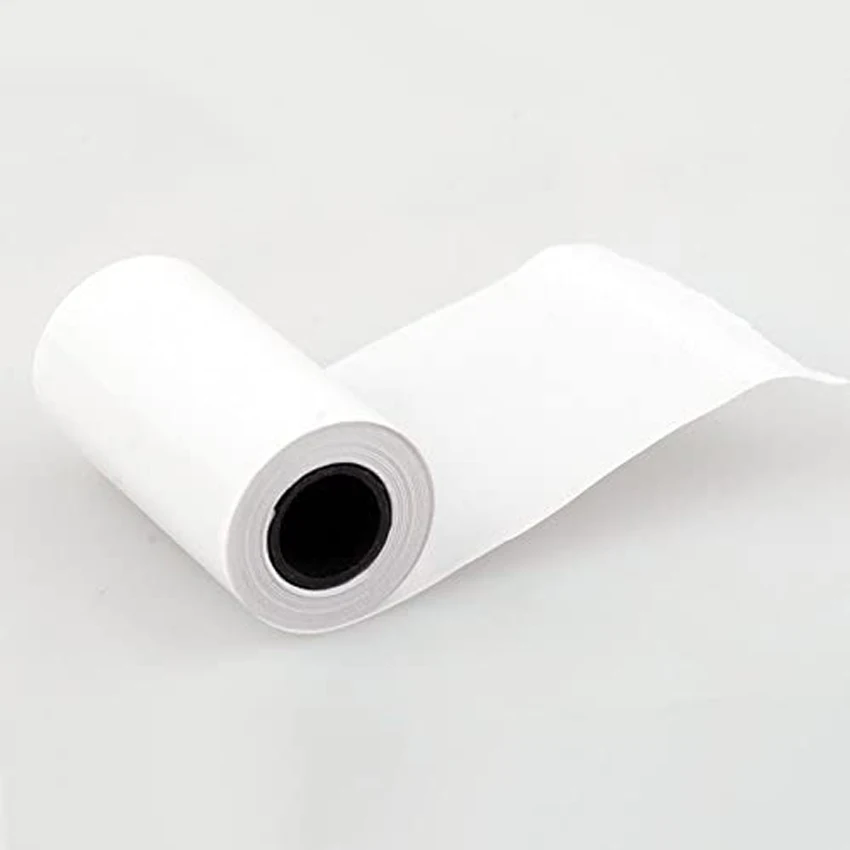 5 Rolls 5.5 Meter Length Thermal Paper Roll 57x30mm Printing Paper Thermal Receipt Roll for Handheld POS Machine