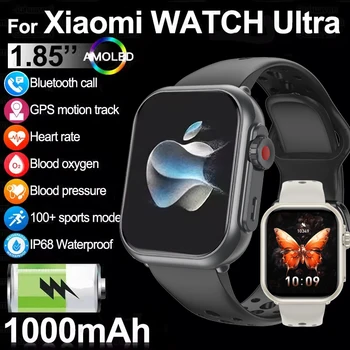2025 New 1000mAh Battery AMOLED Smart Watch Ultra K62 Men Women Heart Rate 100+Sport HD Bluetooth Call IP67Waterproof SmartWatch 1