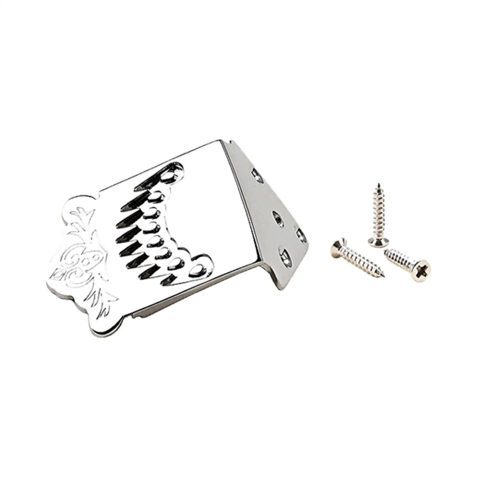 Mandolin Tailpiece Parts 8 String Direct Replaces for Guitar Parts With 3 Mounting Screws