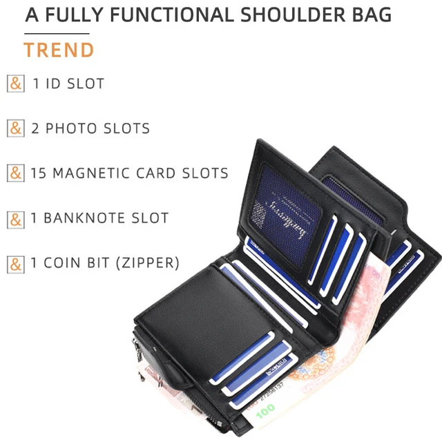 Personalized PU Leather Wallet for Men and Women with Zipper Coin Pocket - Image 4