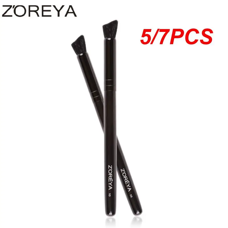 

5/7PCS NEWSingle Makeup Brush Nose Side Shadow Brush Black Wooden Handle Wool Concealer Brush Fine Eyeliner Brush Concealer