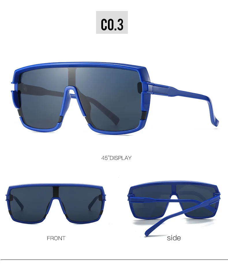 Occhiali Da Sole Montatura Quadrata Occhiali Da Sole Uomo Neri Retro: Stile Anni 80-90, Lenti UV400, Tempio Neon Lenti UV400 Protezione Totale - Foto 6