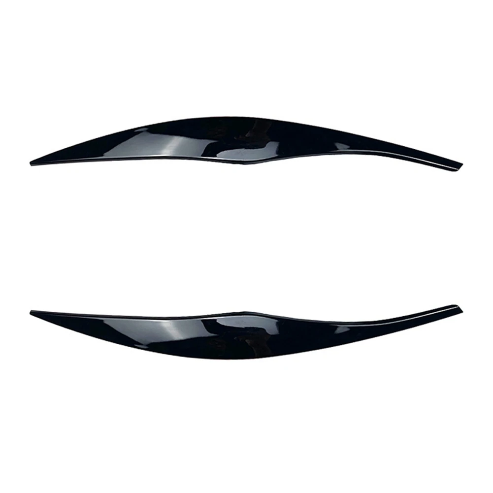 

Car Glossy Black Headlights Eyebrows Eyelids Cover Eyelash Head Light Stickers for BMW 3 Series E90 E91 320I 330I 05-12