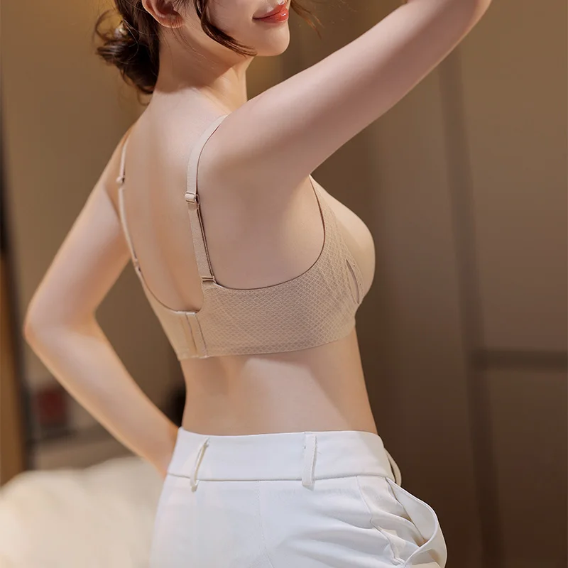 Traceless Soft Support jelly Glue Cutout Bra Cover For Women's Small Breasts With Push-up Lift And Anti-sag Pull-back Bra Cover