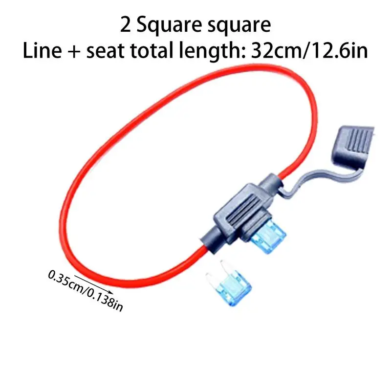 Inline Fuse Holder 5X Vehicle Fuse Holders Heavy Duty Wire Holder With Cover For Automotive Marine 11.8 Inches Long