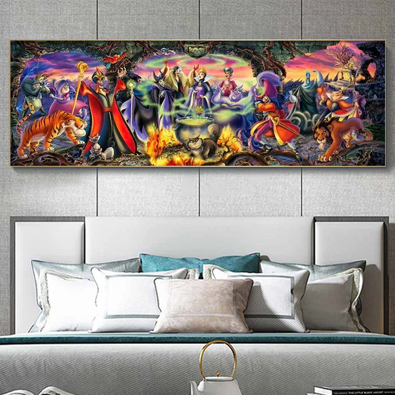 Diamond Painting Diamond Painting Accessories large 5D Diamond Painting Disney Movie Villains Cruella Maleficent The Evil Diamond Art DIY Full Drill Cross Stitch Mosaic Y527