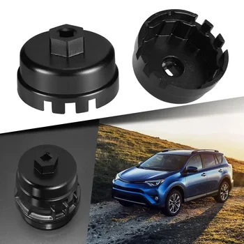 Oil Filter Wrench 3/8 Square Drive Cap Socket Remover Tool 14 Flute for Toyota Allion Auris Corolla Axio Corolla Fielder 1