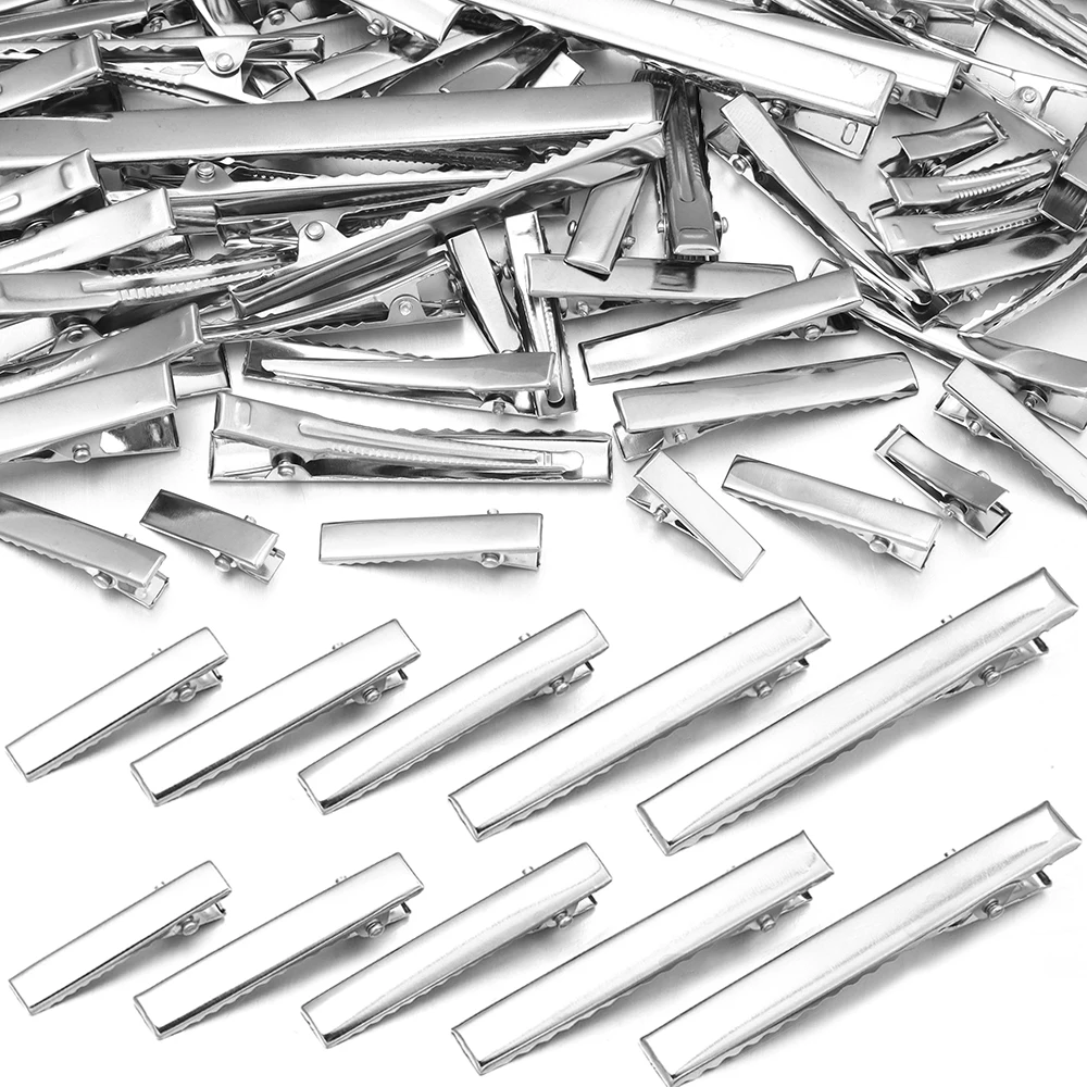 20-50 Piezas de Pinzas de Pelo Metálicas, Pinzas de Cocodrilo, Horquillas, Pasadores para Manualidades, Joyería, Adornos, Herramientas de Peinado para Niñas y Mujeres