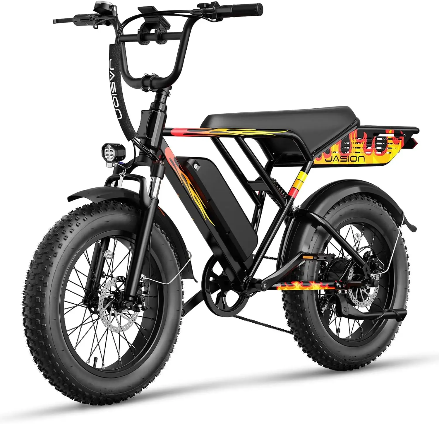 [Exclusive link]AQJasion RetroVolt Electric Bike for Adults With Front Basket