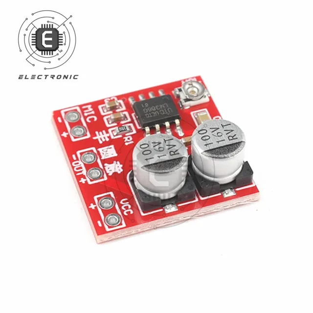 Modulo Amplificatore Microfono LM386 - 5 Pezzi, 4V-12V, Per Microfono Electret - Foto 8