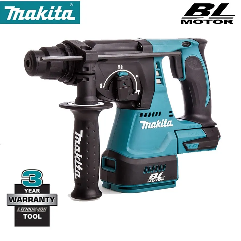 

Перфоратор Makita DHR242Z аккумуляторный, 18 в, 4 функции, 24 мм