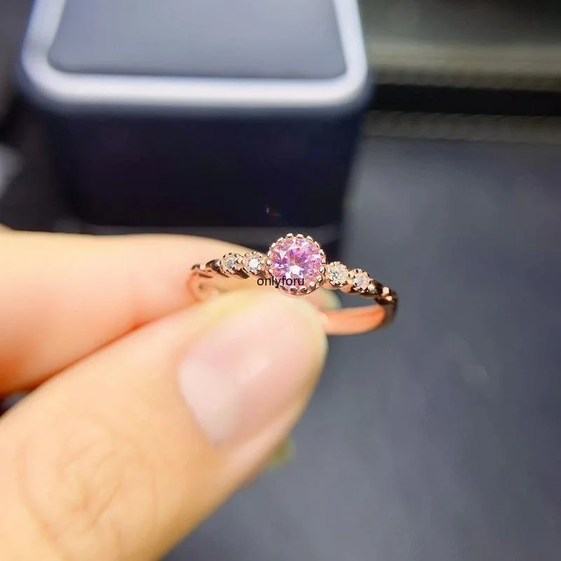 Gold Plated Pandora Pink Solitaire Ring Pandora Pink Gemmed Ring