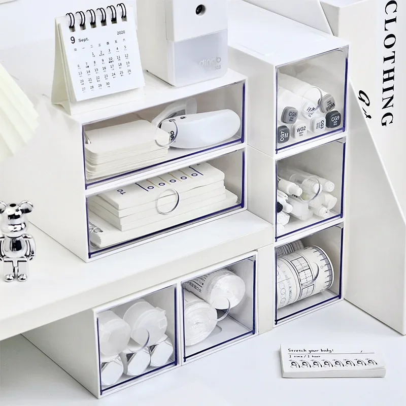 미니 데스크탑 서랍 보관함 잡화 케이스, 작은 물건 메이크업 상자, 홈 데코 액세서리, 키 펜 보관함