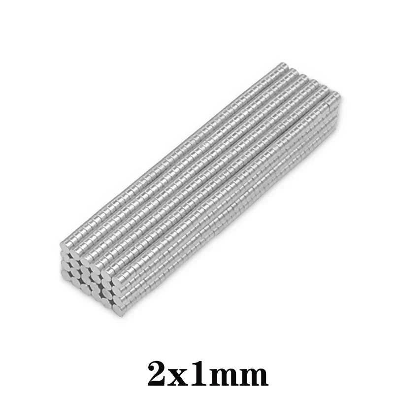 2x1 Small Round Neodymium Magnet 2*1mm Permanent NdFeB Strong Magnet 2*1 mini Disc magnet 100~10000PCS