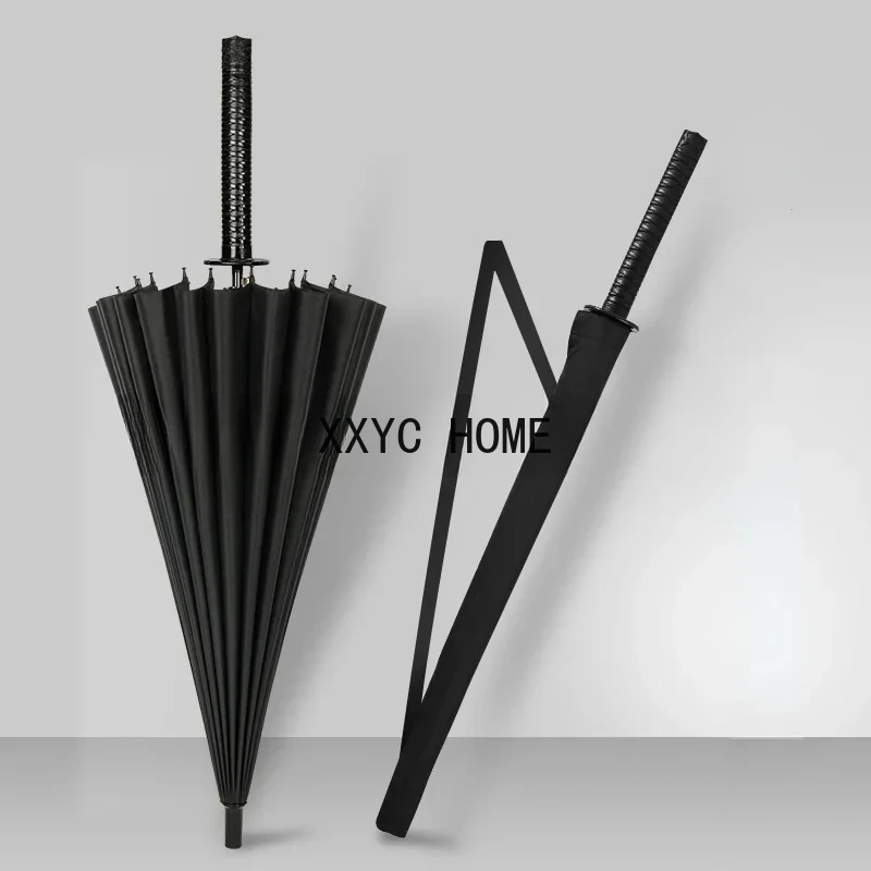 

Ветрозащитный японский зонт, дизайнерский подарок для мужчин, стиль «Katana Corporation»