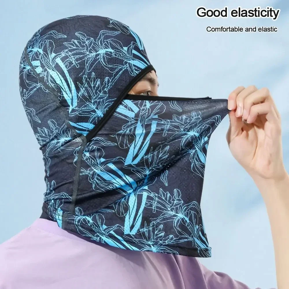 Summer Cool Ice Silk Balaclava – Full Face UV Protection Cycling Cap, Sports Face Cover for Men & Women (Bike/Motorcycle)