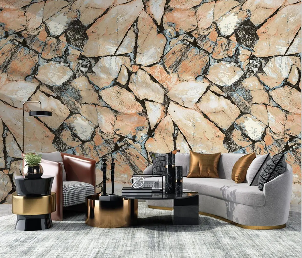 beibehang Custom brick stone Photo Wallpaper for Living Room TV Background 3D Wall paper home decor bedroom furniture decoration