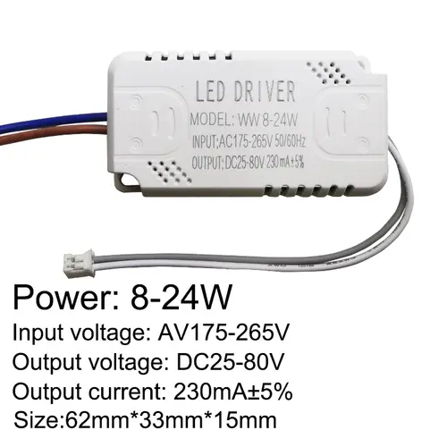 LED Driver 230mA 8-24w 24-40w 40-60w 60-80w 80-120w 100-150w LED Constant Current Driver Power Unit Supply LED Transformer - Image 2