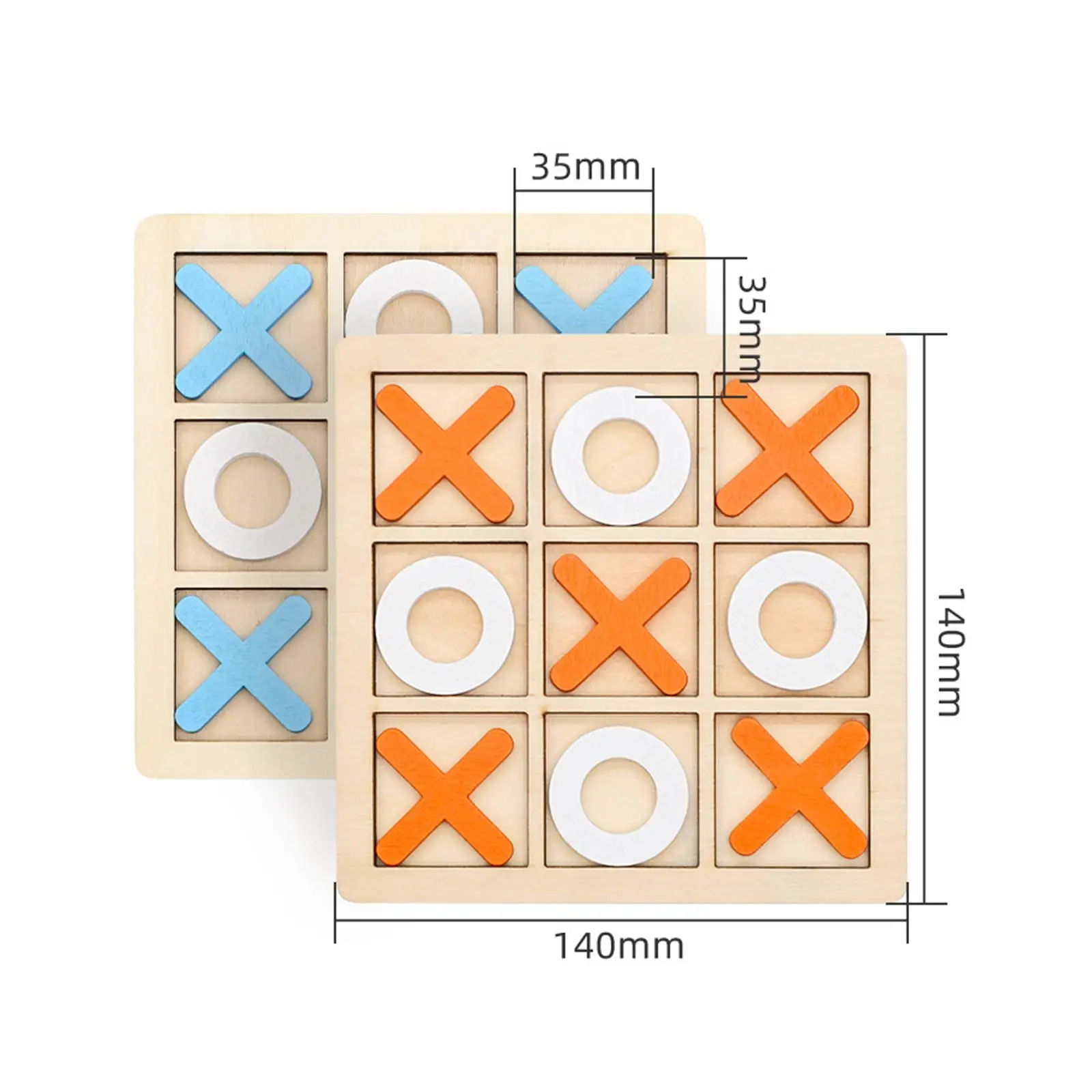 Tic TAC Toe Board Game Family Game Decorative Pieces Noughts and Crosses