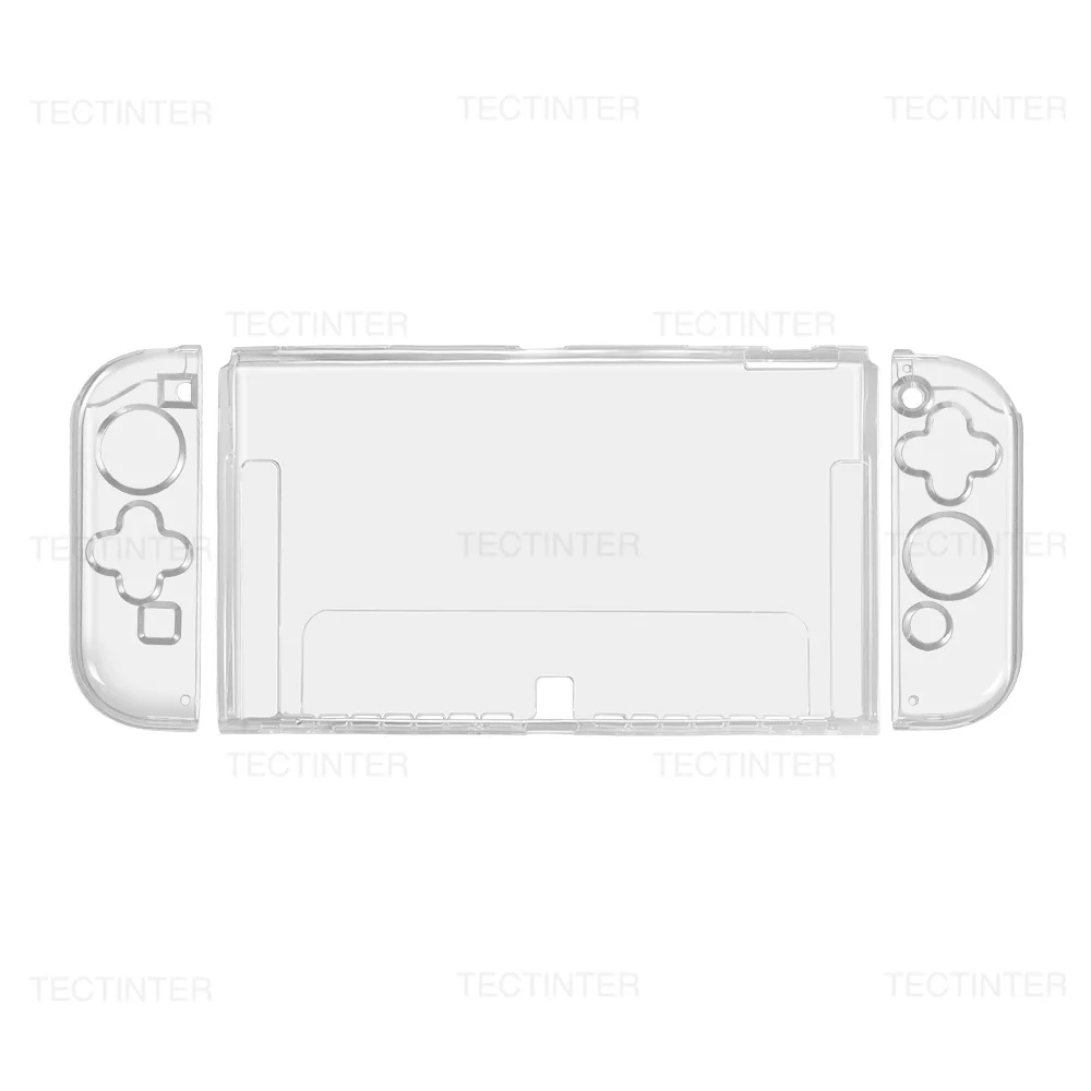 Clear Soft TPU Protective Case for Gaming Console - Transparent Protector Shell with Split Skin Design