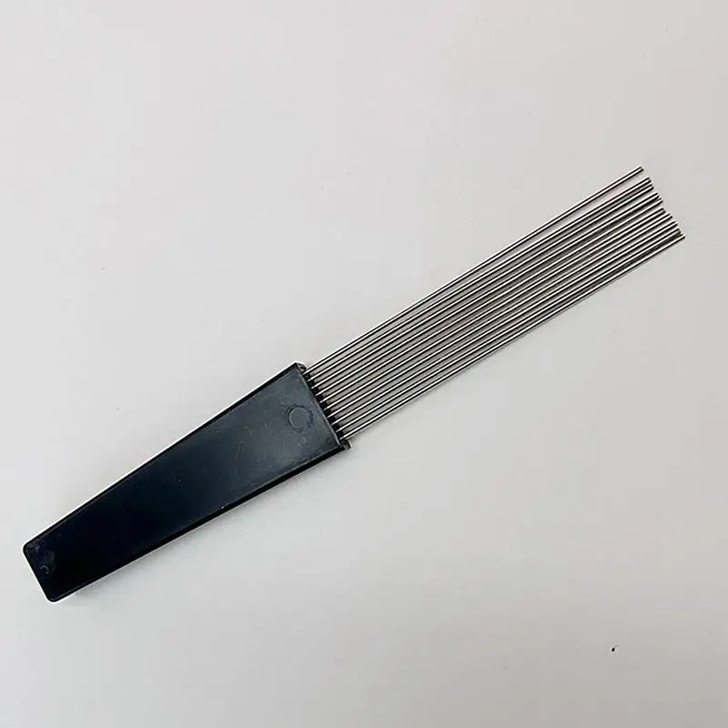 Guiro Scraper Metal Latin Instrument Brush Comb-Style Scraper Latin Percussion Easy Grip Guiro Brush for Band Concert