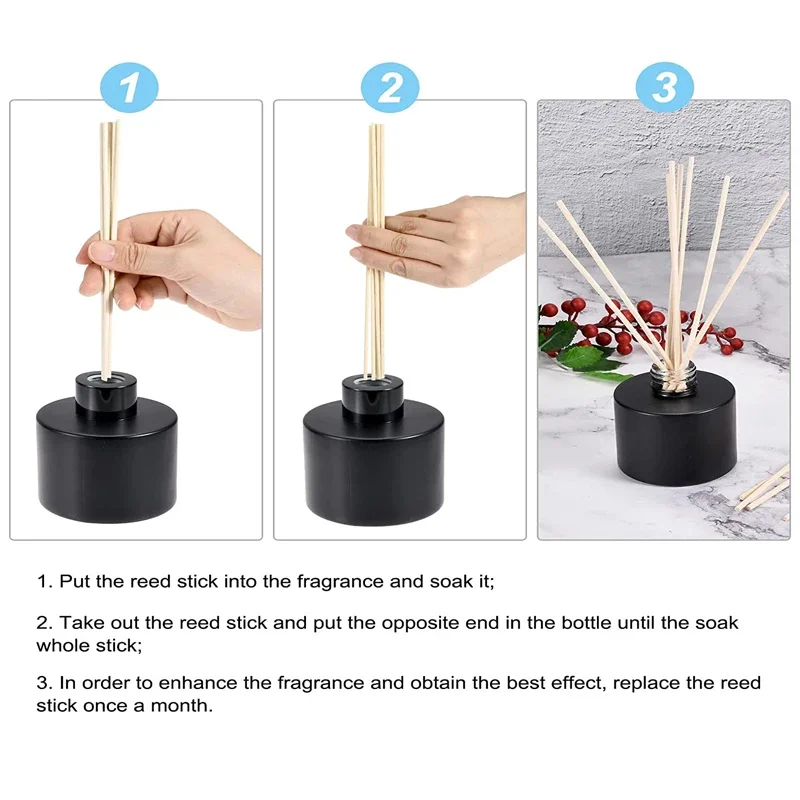Reed Diffuser Refill Sticks 5-100pcs 2-3.5mm DIY Handmade Home Decor Extra Thick Rattan Aromatherapy