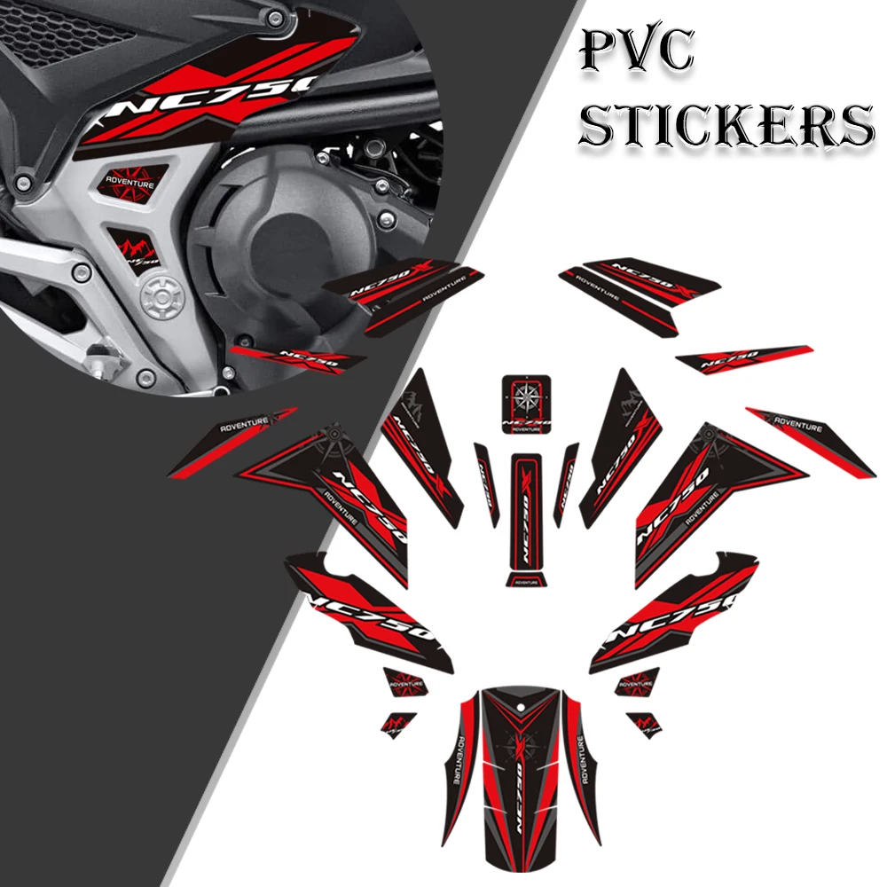 For Honda NC 750 NC750 X NC750X 2021 2022 Protection Fairing Fender Handshield Wind Deflector Tank Pad Stickers Decal