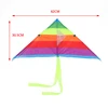 New Colorful Triangle Rainbow Kite Flying Toys Kite For Children Kids With 30M Kite String Kids Outdoor Fun Sports Kites Toys 6