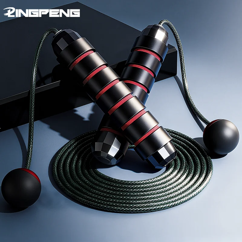 Wire Rops Jump Sheave Wire Wireless Ball Jump Rope Dual purpose Fitness Training Sports ...