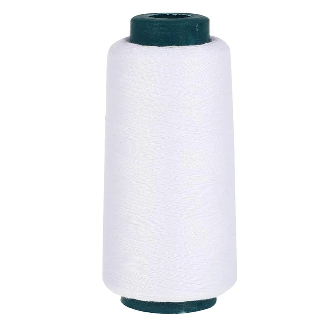 Unbleached 3000 Yards Cotton Sewing Thread for Sewing Machine Strong and  Durable Sewing Threads White Sewing