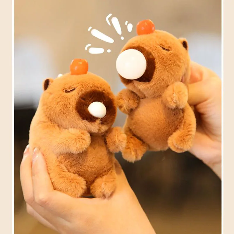 

Miniso милые пузырьки, капибара, плюшевые игрушки, мультяшная Аниме Кукла, мягкая гладкая креативная кукла-антистресс, игрушка для девочки, подарок на день рождения