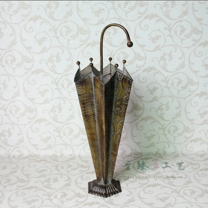 Creative Wrought Iron Rustproof Umbrella Stand Retro Craft Holder
