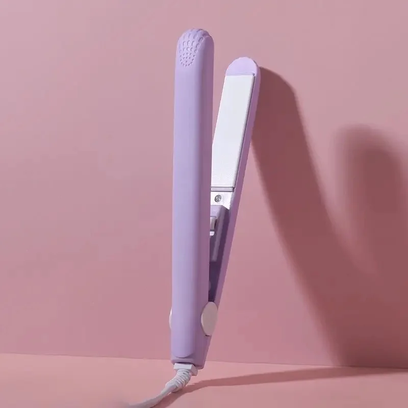 Purple straight hair + storage box