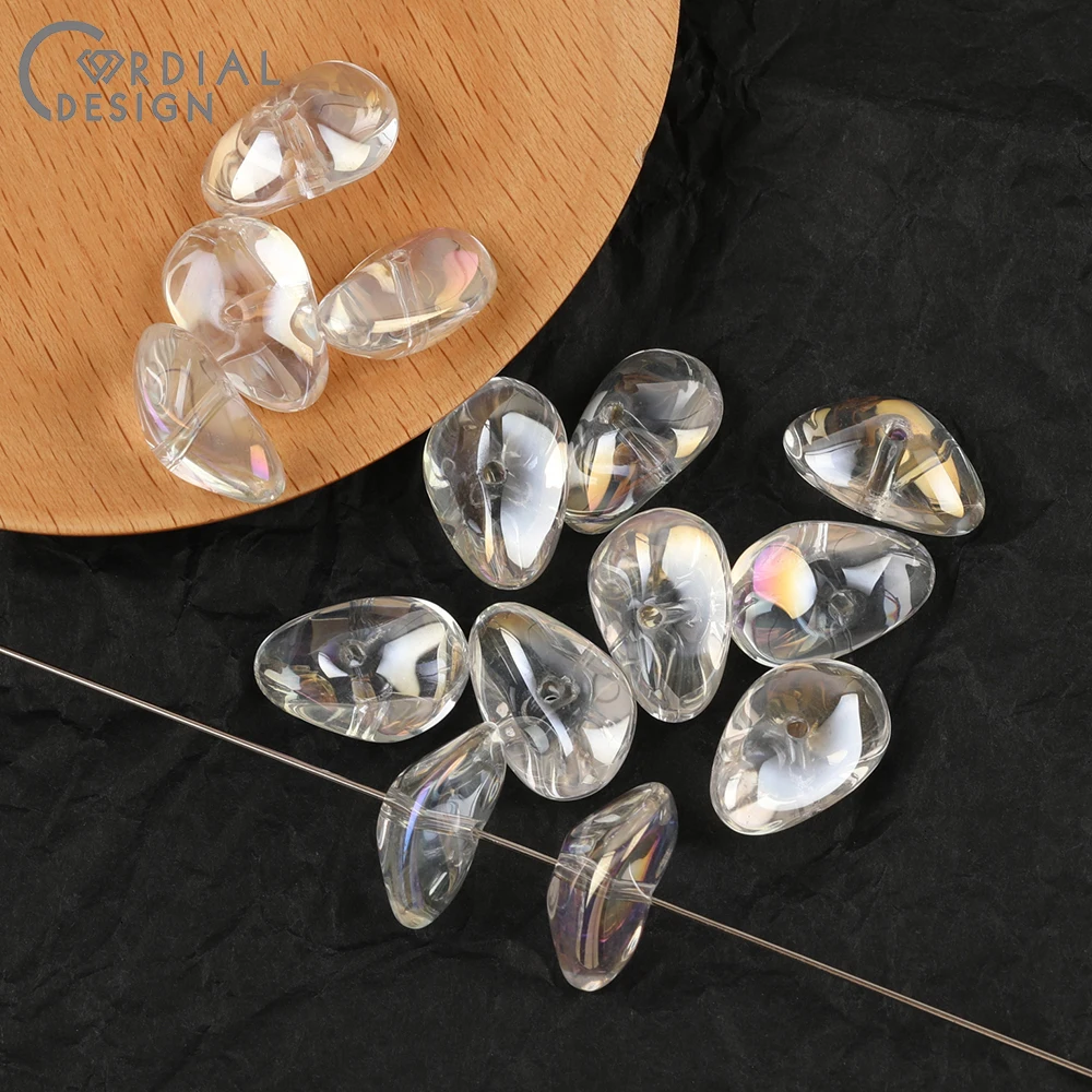 Cordial Design 11*17MM 200pcs Beads Making/Irregular Shape/Hand Made/Aurora Effect/DIY Glass Bead/Jewelry Findings & Components 19 Cordial Design 11*17MM 200pcs Beads Making/Irregular Shape/Hand Made/Aurora Effect/DIY Glass Bead/Jewelry Findings & Components - cordial