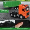 2.4GHz RC Truck Head Car Model Toys 9 Channel Simulation Engineering Transport Electric Remote Control Transport Vehicle Toy 3