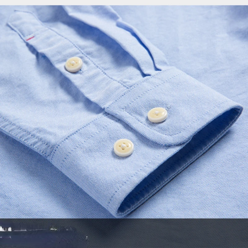 8XL 7XL 100% Cotton Pure Color / Stripe Shirts for Men Oxford Business Casual Men's Shirt Long Sleeve Oversized Button Up Shirt