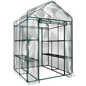 Home-Complete Walk-In Greenhouse with 8 Shelves