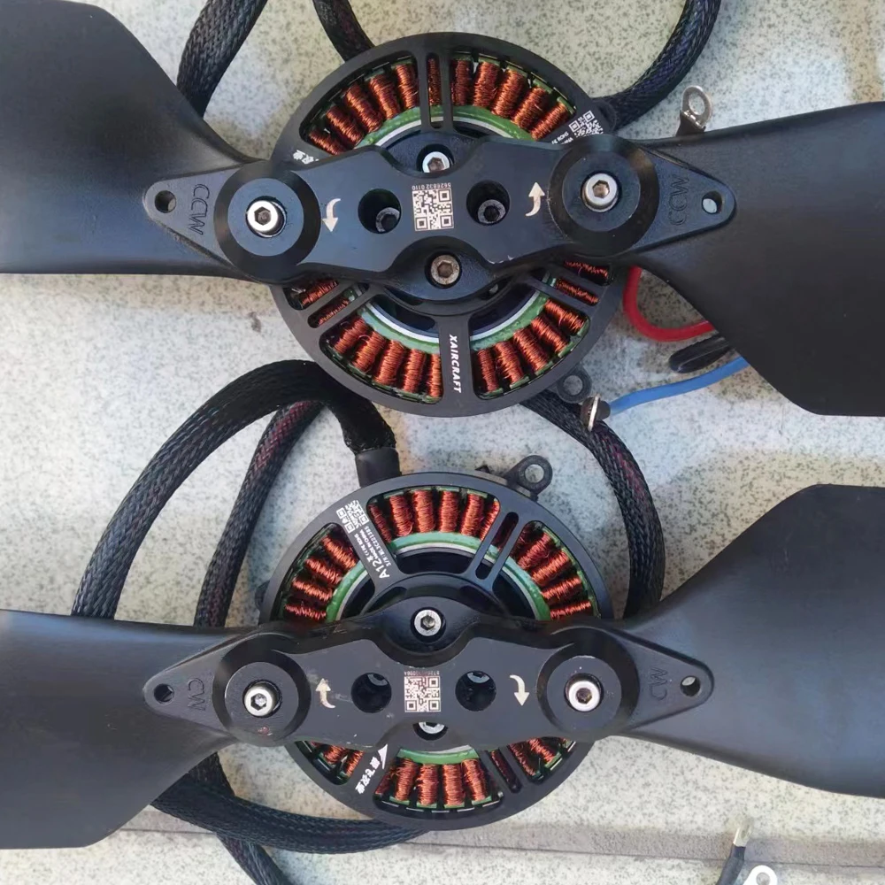 A12 CW bezuhlíkový motorový rostlina ochrana prodleva bezuhlíkový potor DIY manned UAV engine/blade clamp/propeller/buckle/esc/motor sokl