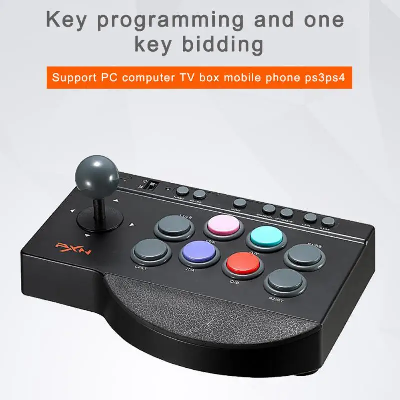 스트리트 파이터 조이스틱 컨트롤러, 아케이드 격투 게임, PC PS3 스위치, 안드로이드 TV, PXN 0082 USB