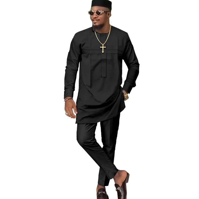 Rasheed Long Sleeve Dashiki Outfit - Image 4