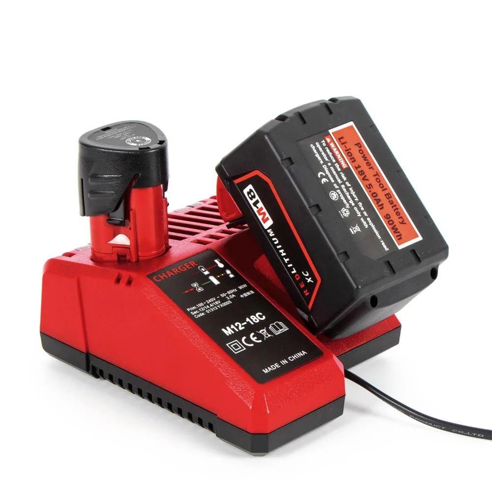 12v18v lithium battery charger for power tools is suitable for Milwaukee M12-18C charger