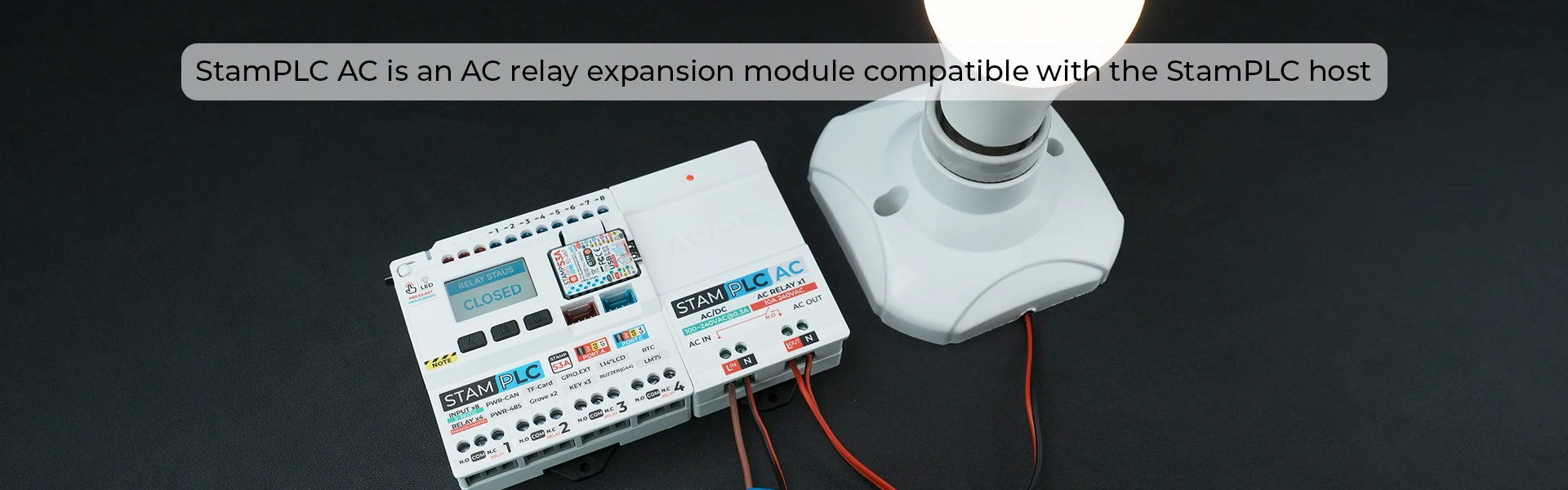 Official AC/DC Power Supply Module for StamPLC(12V/1A)