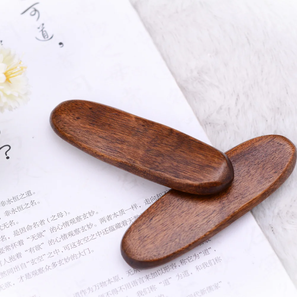

6 Pcs Solid Wood Chopsticks Spoon Holder Rests for The Table Decor Japanese-style