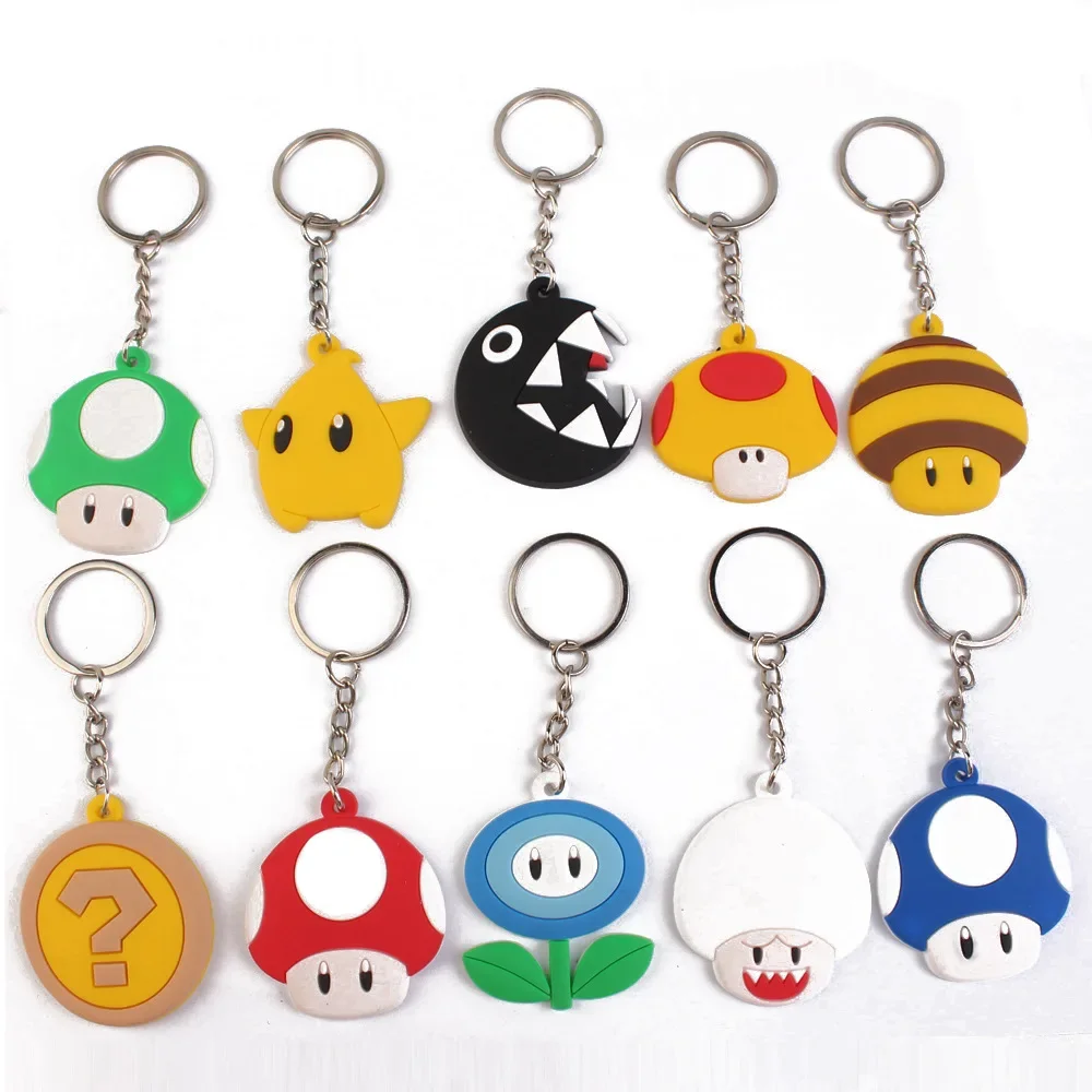 Nieuwe 41 Stijlen Super Mario Pvc Sleutelhanger Cartoon Anime Figuur Schooltas Auto Sleuteltas Hanger Decoratie Pop Kids Vrouwen X-Mas Geschenken