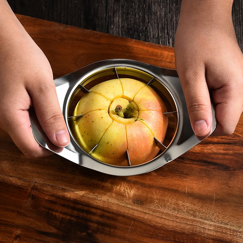 8 Blade Stainless Steel Apple Corer Slicer Fruit Splitter Pear Divider Cutter Ultra-Sharp Cutting Knife Vegetable Kitchen Tools