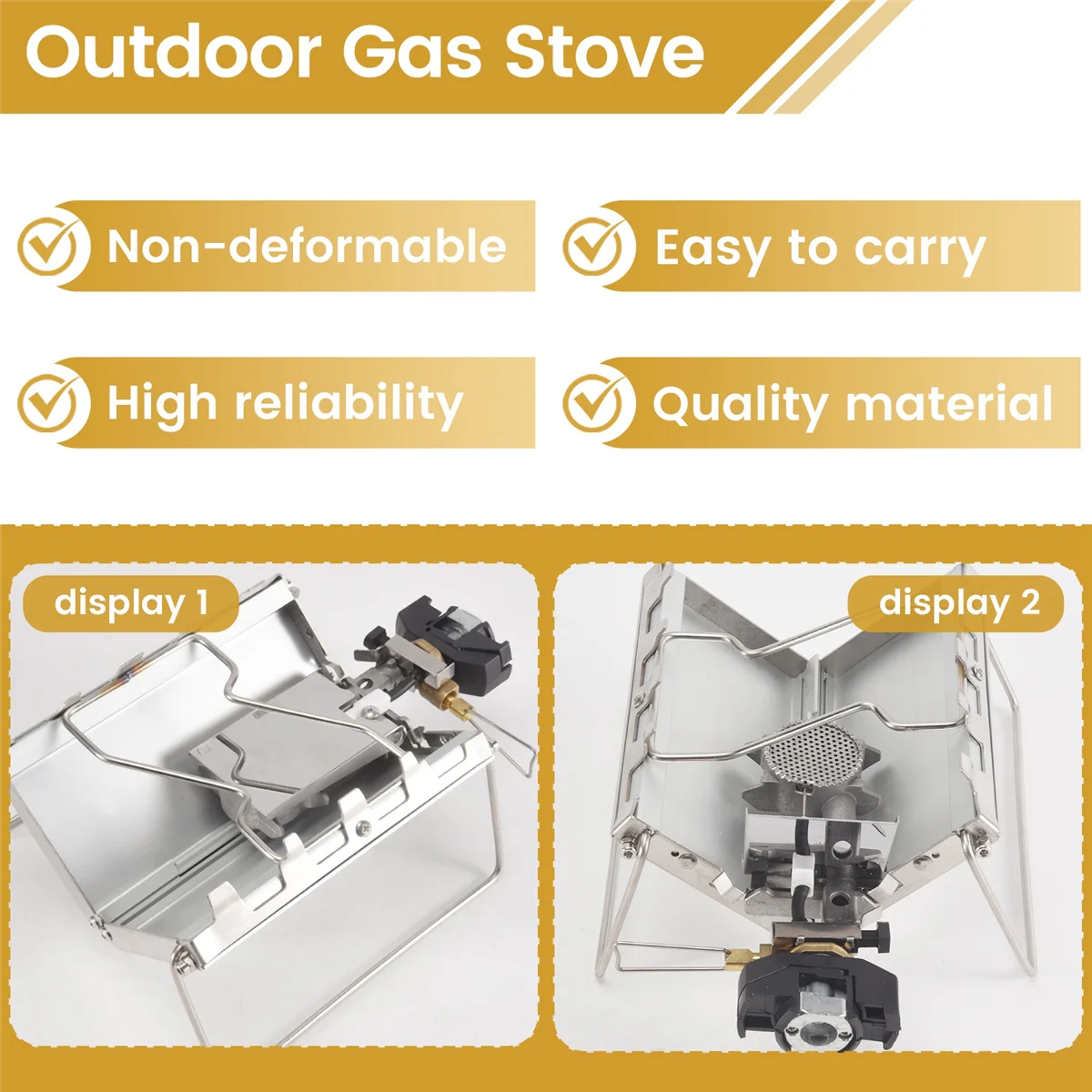 Gas Stove Outdoor Portable Windproof High-Power Cassette Gas Stove Picnic Parts