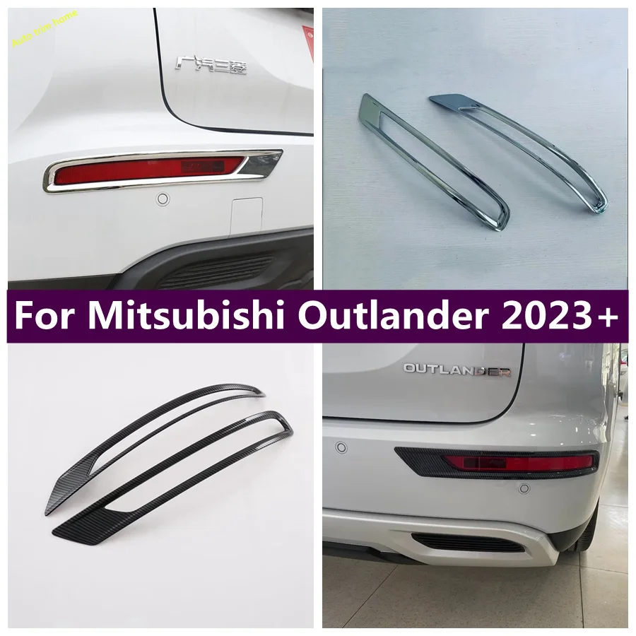 

For Mitsubishi Outlander 2023 2024 Accessories Rear Fog Lights Lamps Eyelid Eyebrow Decoration Cover Trim Styling